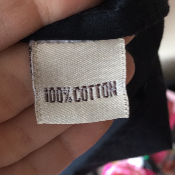 Button Down Shirt Dress - Black - Picture 4 of 4